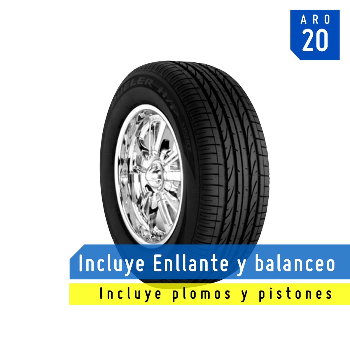 BRIDGESTONE - Llanta Bridgestone 275/45R20 110Y BS Dueler HP SP