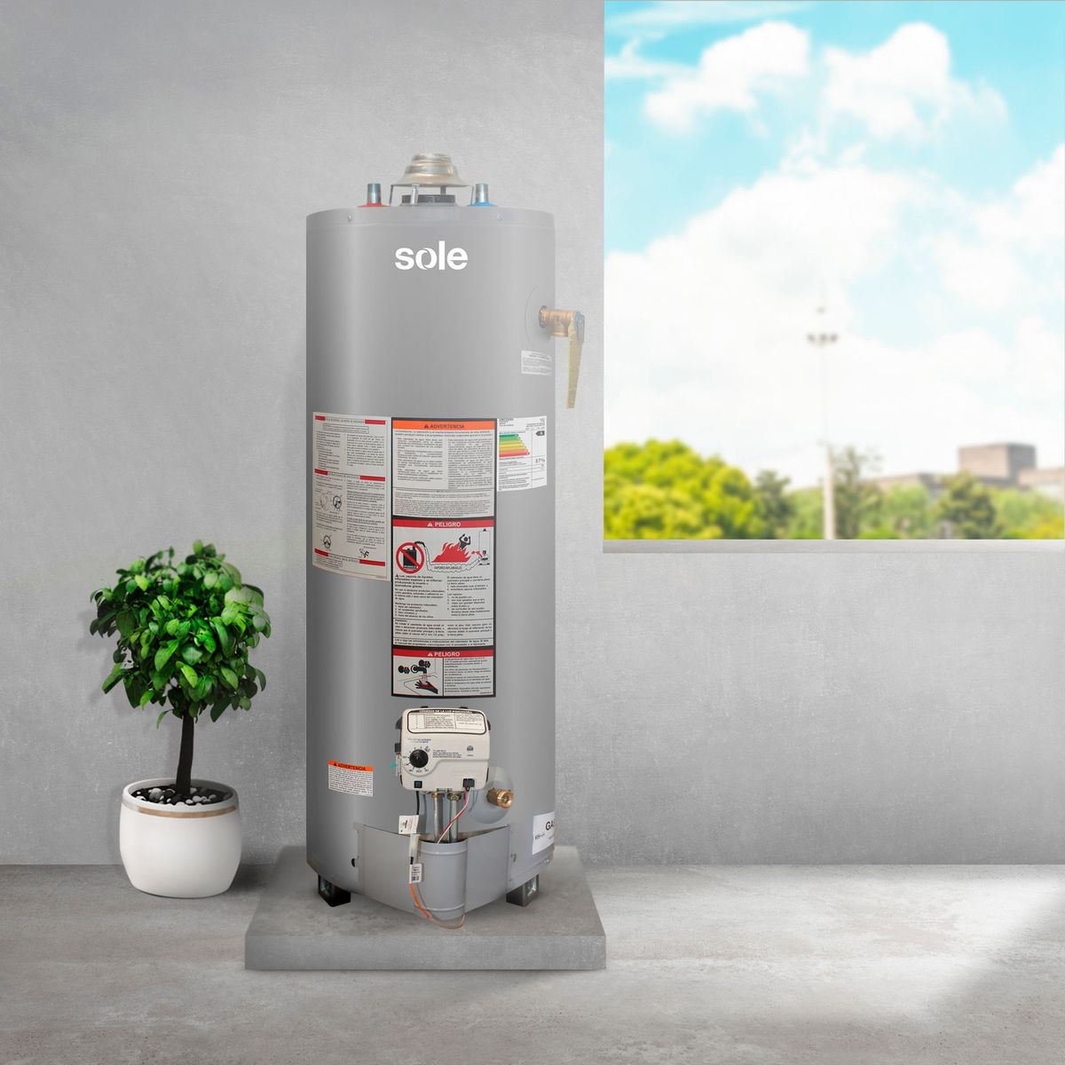 Sole - Termotanque GLP 180 Litros C/Acc