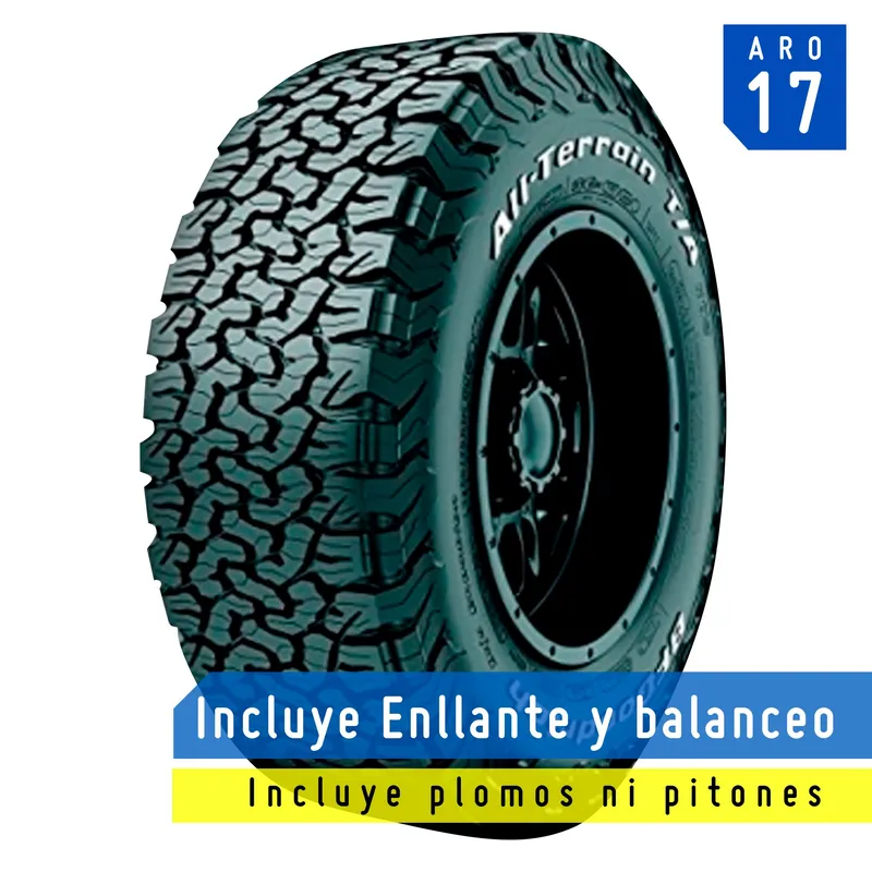 BFGOODRICH - Llanta Bf Goodrich LT225/65R17 107/103S TL ALL-TE