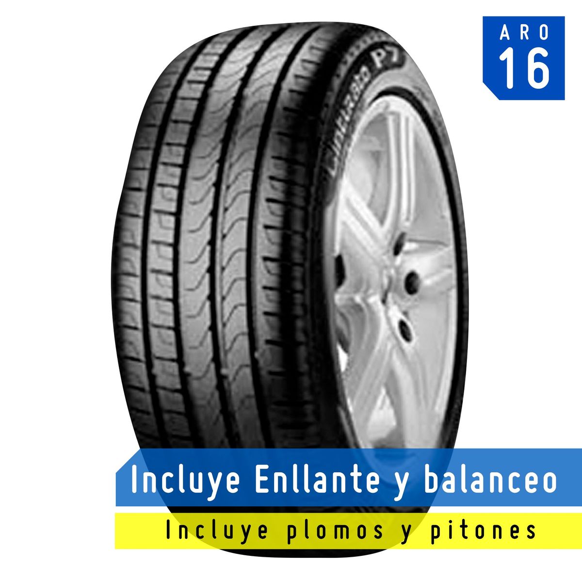 PIRELLI - Llanta Pirelli Cinturato P7 225/50 R16 92W