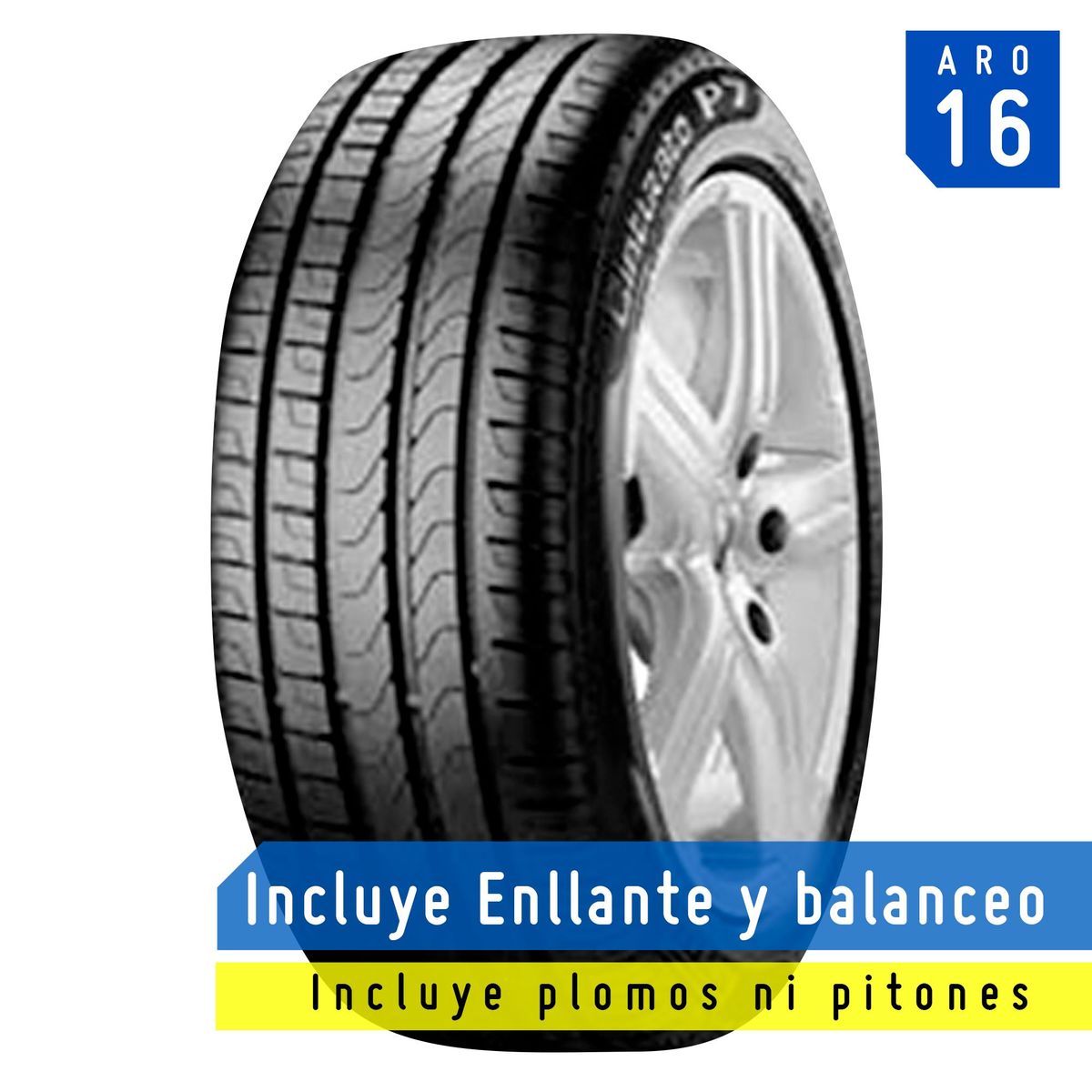 PIRELLI - Llanta Pirelli Cinturato P7 205/60 R16 92H
