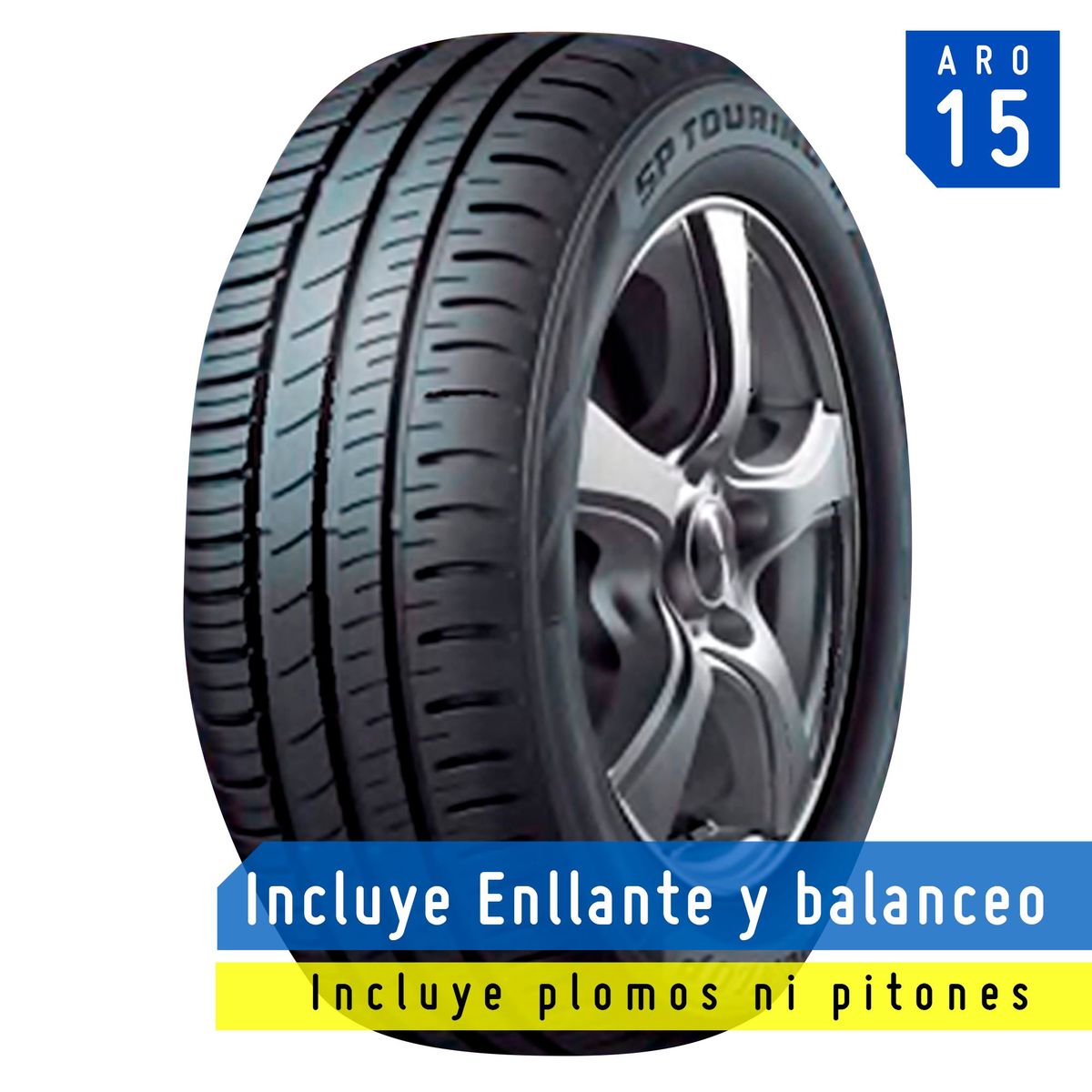DUNLOP - Llanta Dunlop 185/65 R15 88H SP Touring R1 D
