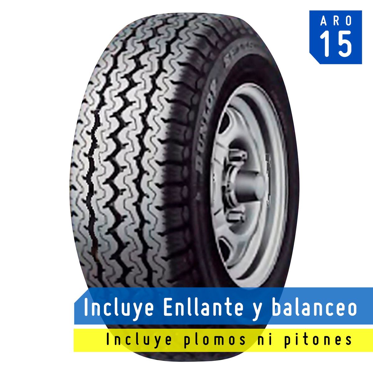 DUNLOP - Llanta Dunlop 195/70 R15 LT5 TL