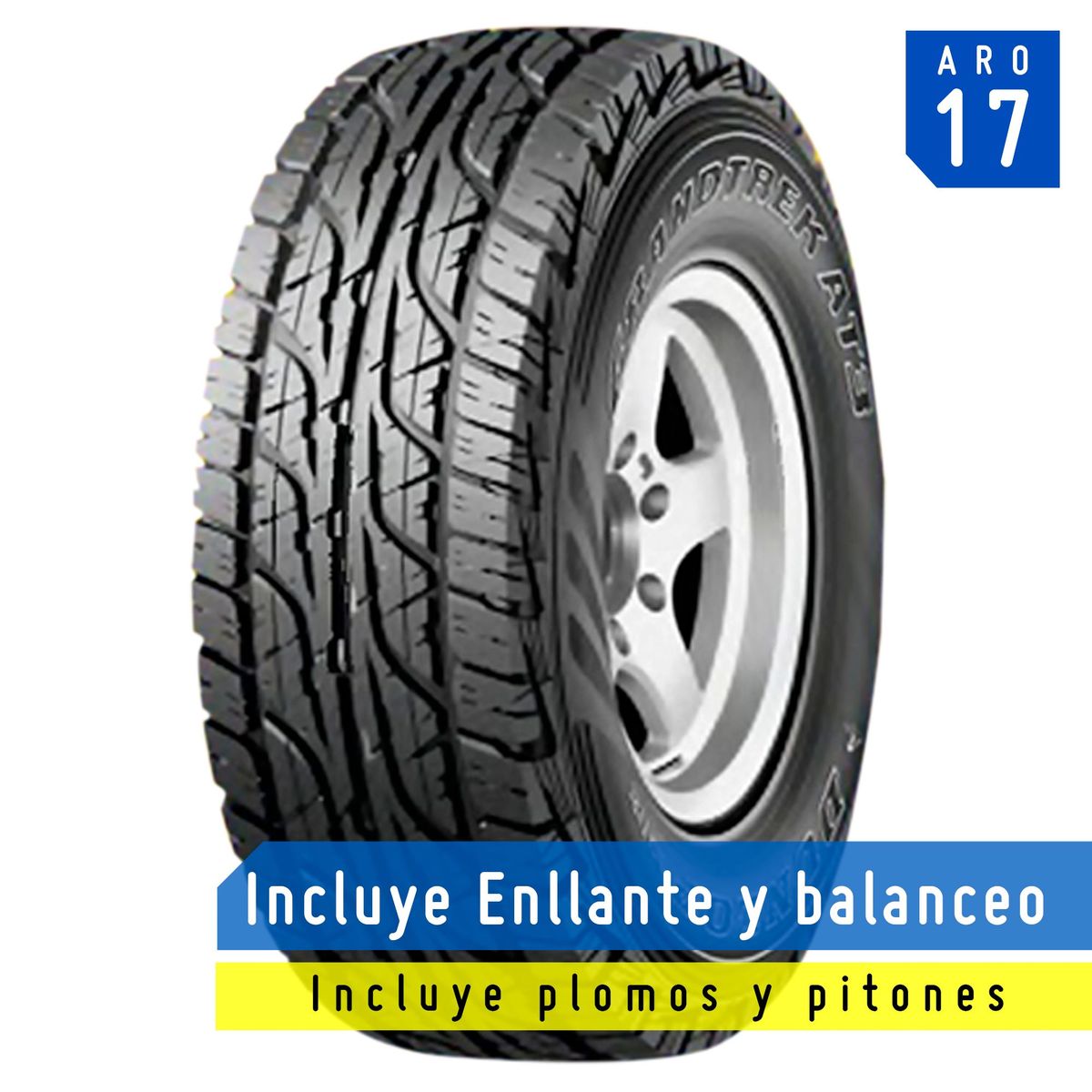 DUNLOP - Llanta Dunlop 235/60 R17 102H Grandtrek AT3