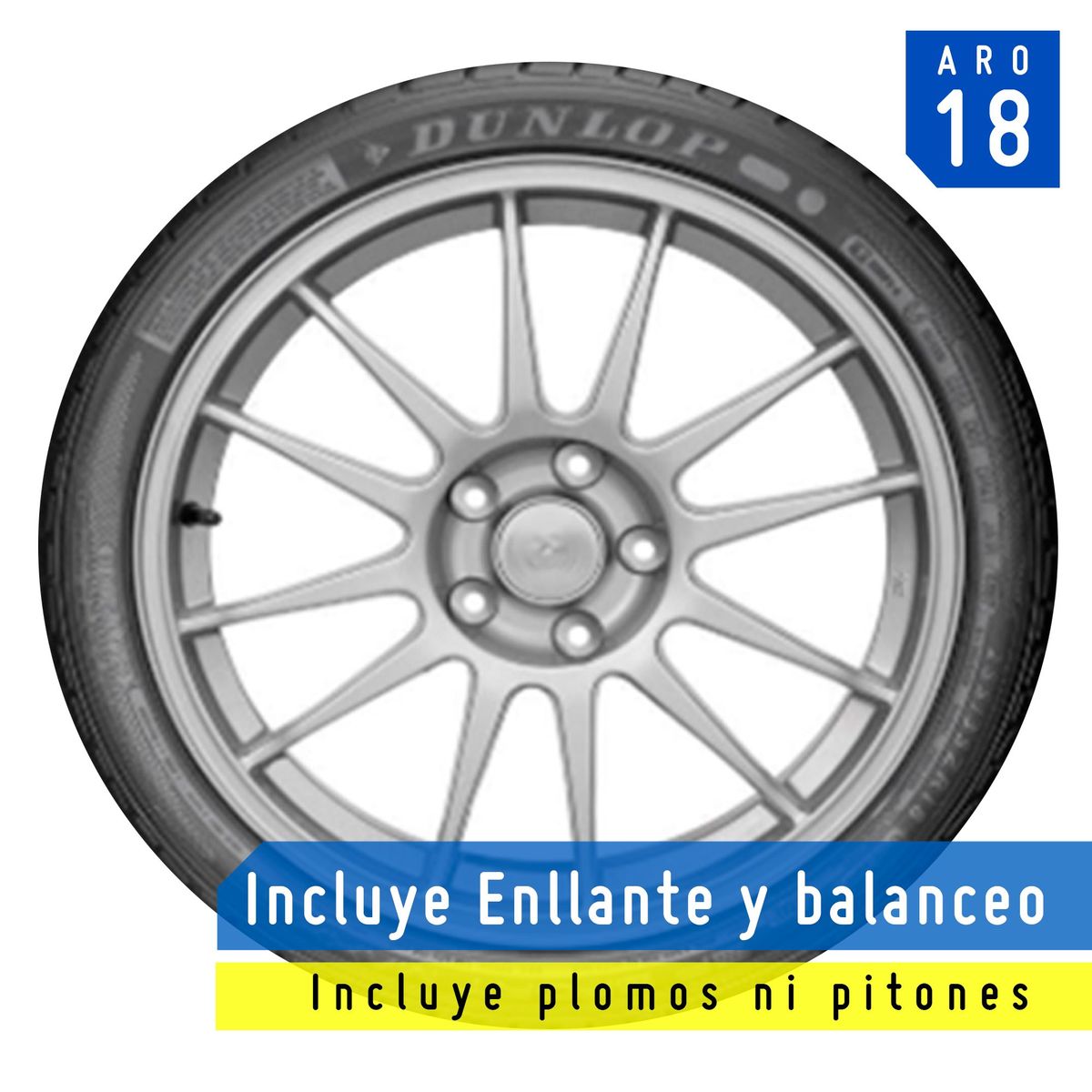 DUNLOP - Llanta Dunlop 215/45 R18 89W SP Sport Maxx T