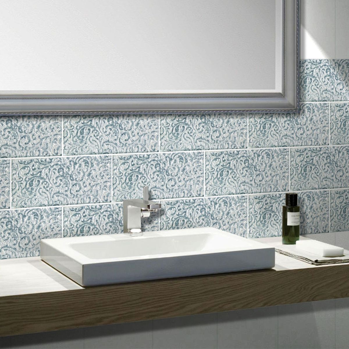 KANTU - Brick Jersey Celeste 15x7.5cm pack x3 unidades para pared