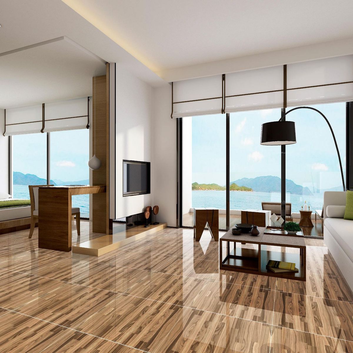 HOLZTEK - Gres Porcelanico Marrón Maderado 60x60cm 1.44m2