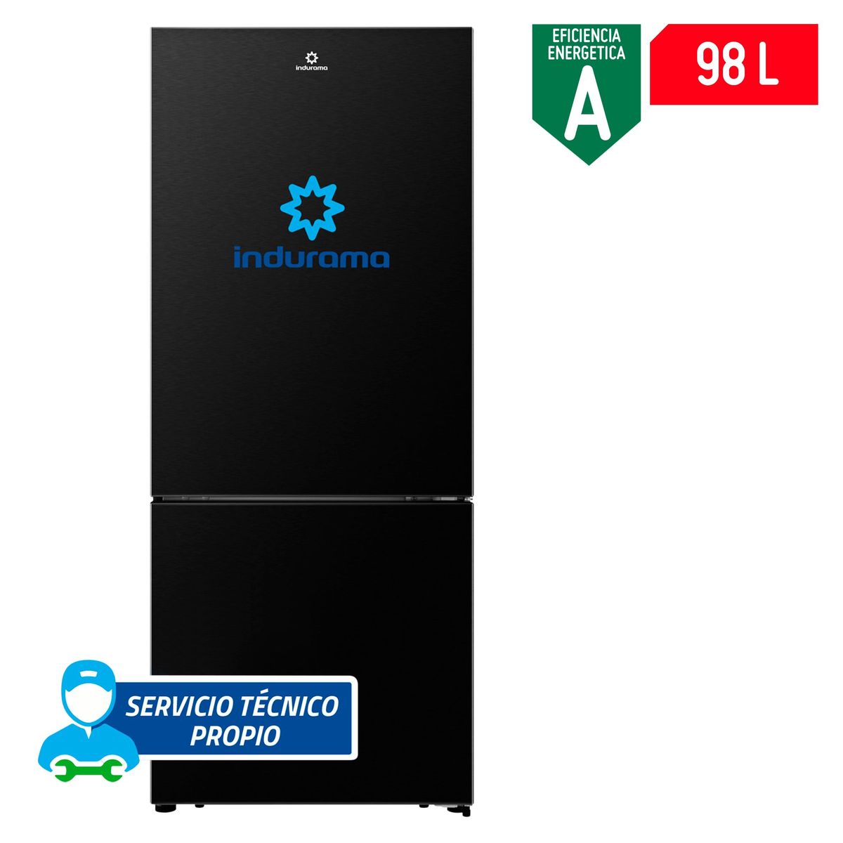 INDURAMA - Refrigeradora Indurama 449 Lt Bottom Freezer RI-699N Negro