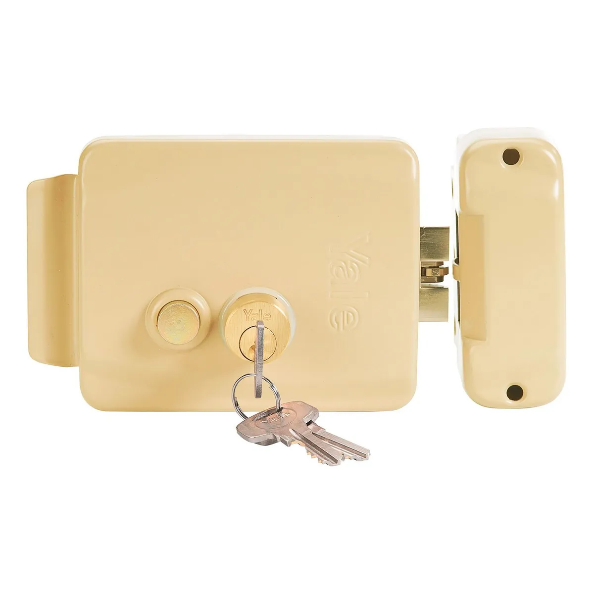 YALE - Cerradura Eléctrica con Botón Derecho Yale