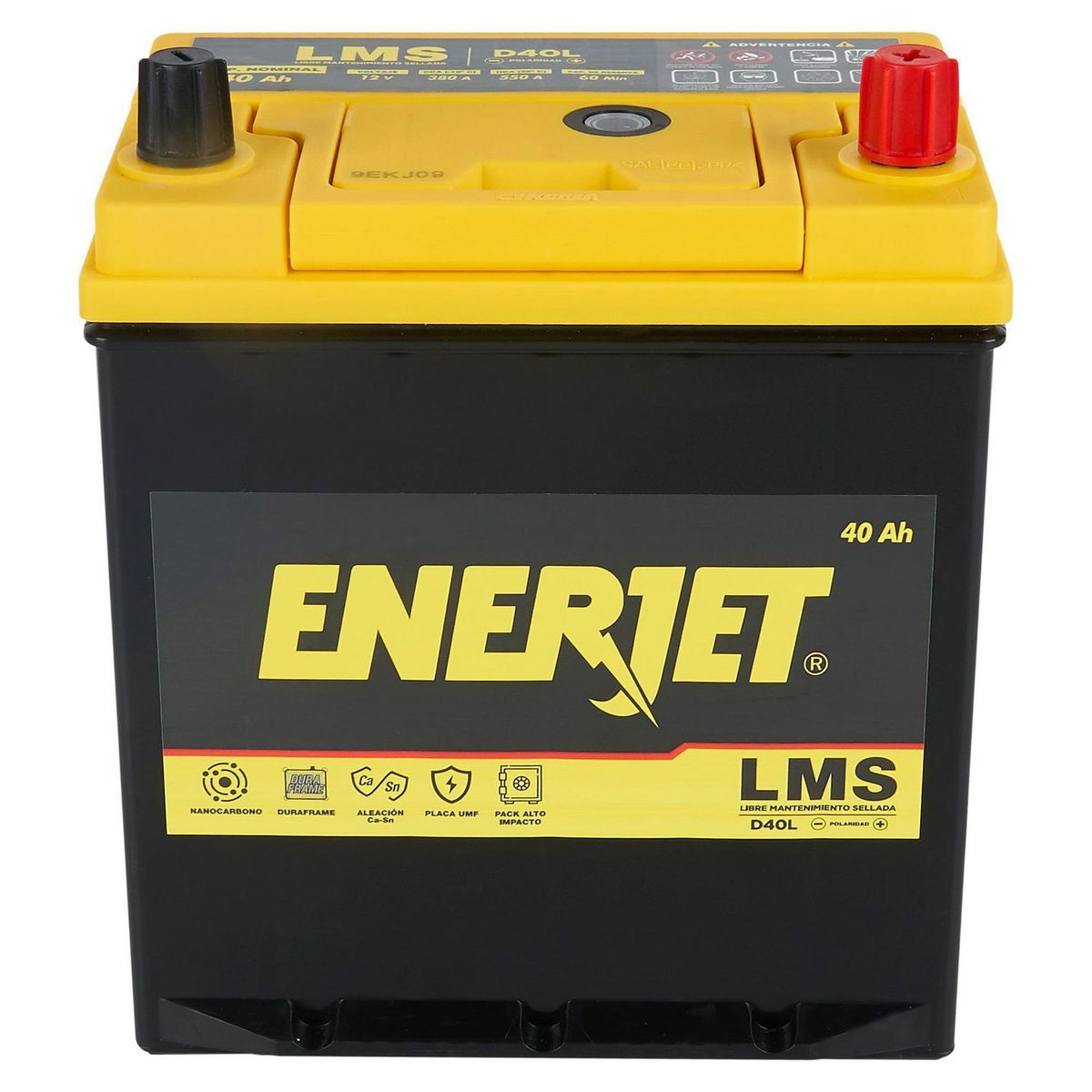 BATERIAS ENERJET - Batería para Auto 11 Placas D40L