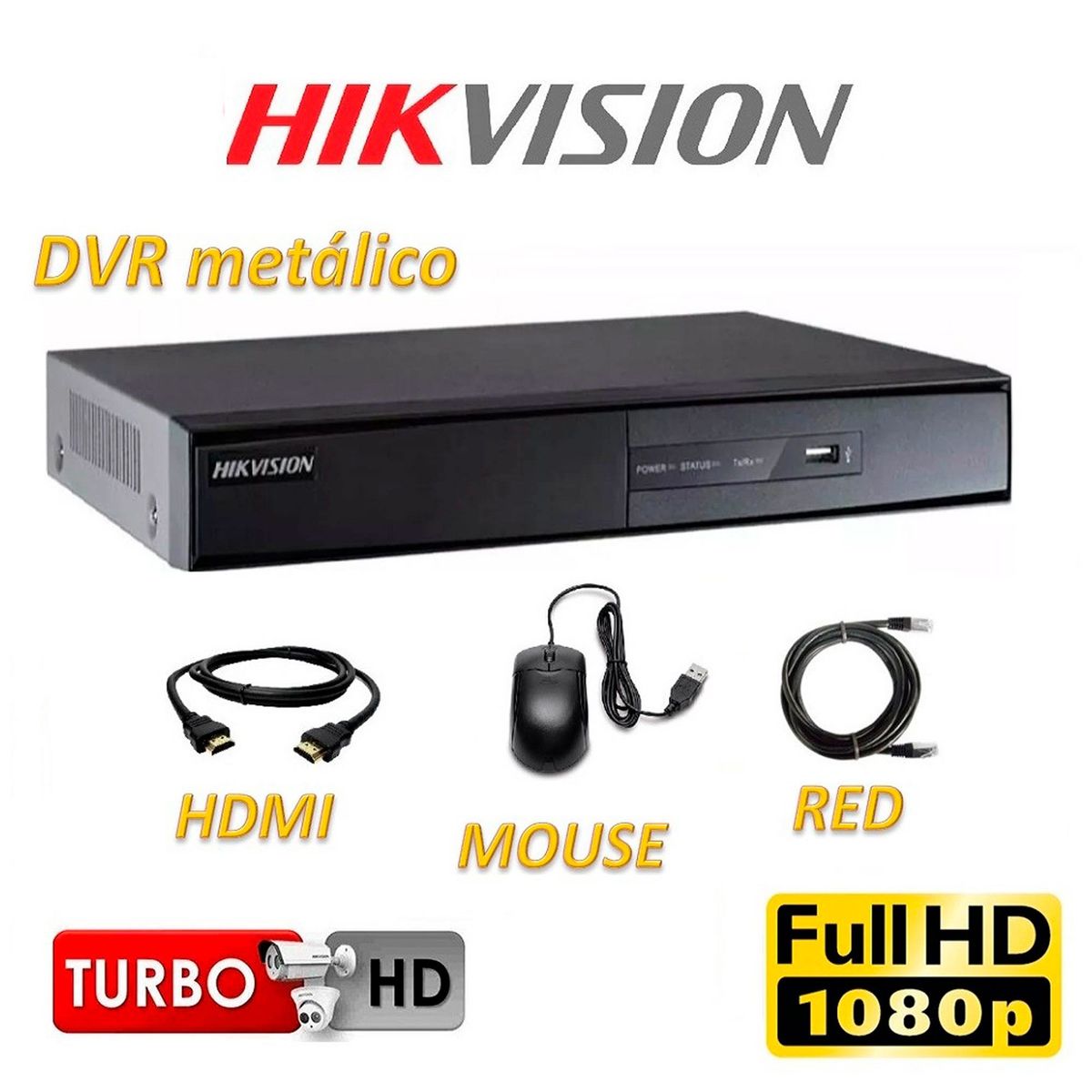 HIKVISION - Kit 16 Cámaras de Seguridad FULLHD 1080P Disco 2TB WD Completo