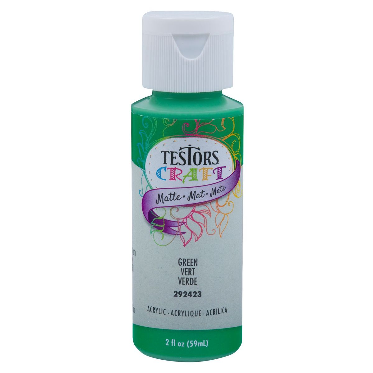 TESTORS - Pintura Acrílica Testors Verde Mate 59mL