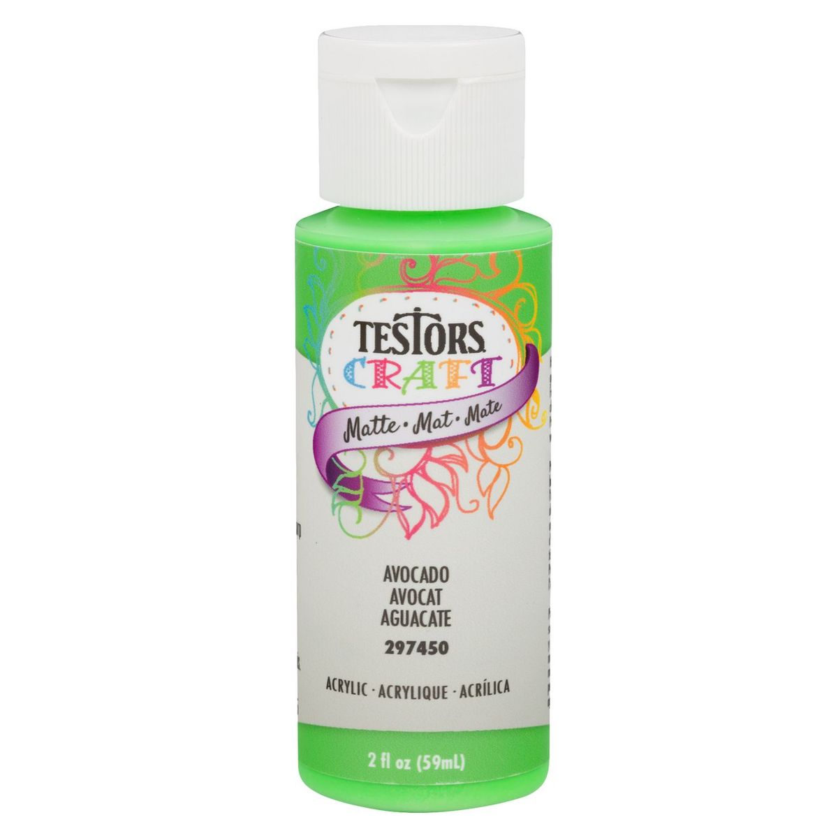 TESTORS - Pintura Acrílica Testors Aguacate Mate 59mL