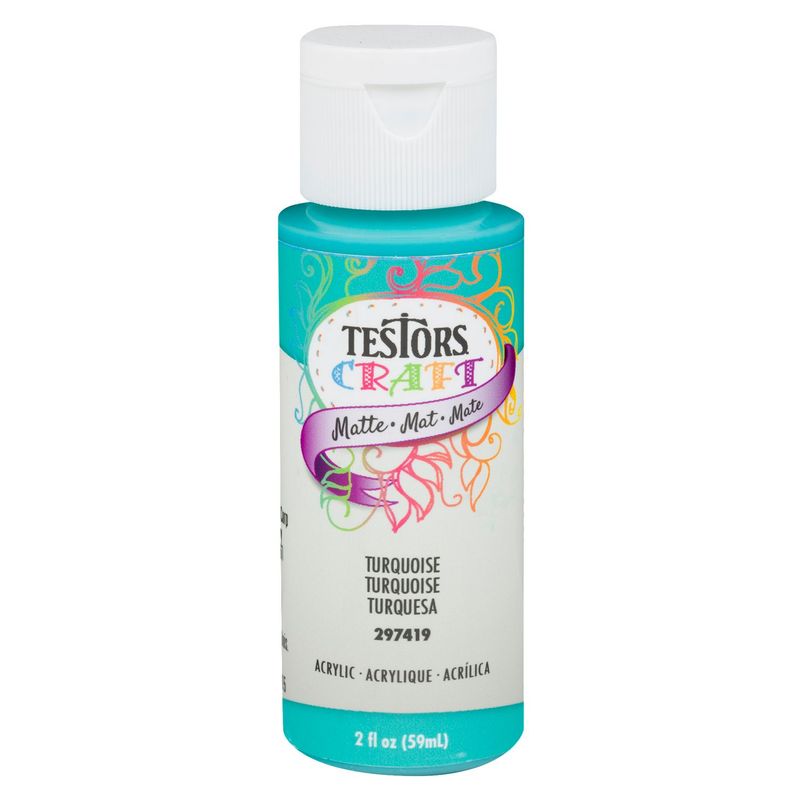 TESTORS - Pintura Acrílica Testors Turquesa Mate 59mL