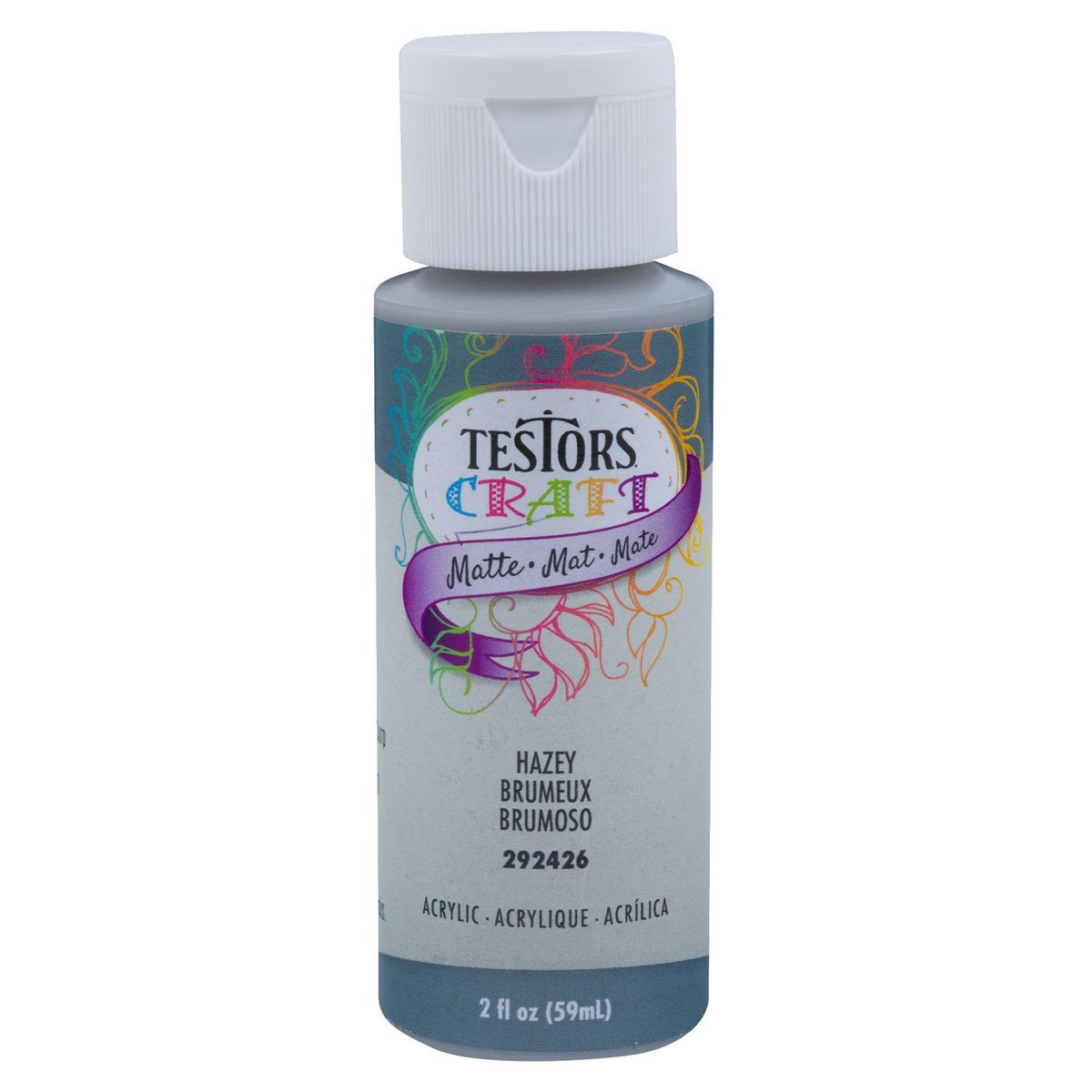 TESTORS - Pintura Acrílica Testors Brumoso Mate 59mL