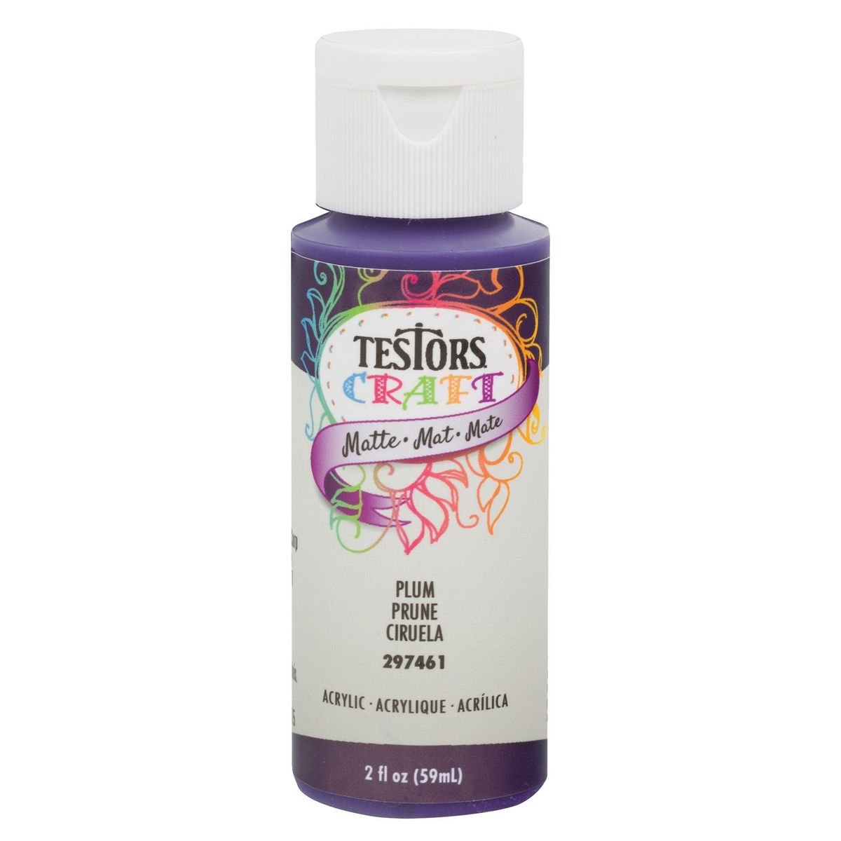 TESTORS - Pintura Acrílica Testors Ciruela Mate 59mL