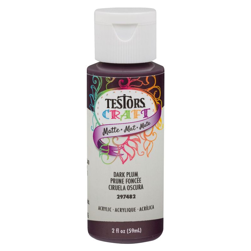 TESTORS - Pintura Acrílica Testors Ciruela Oscura Mate 59mL