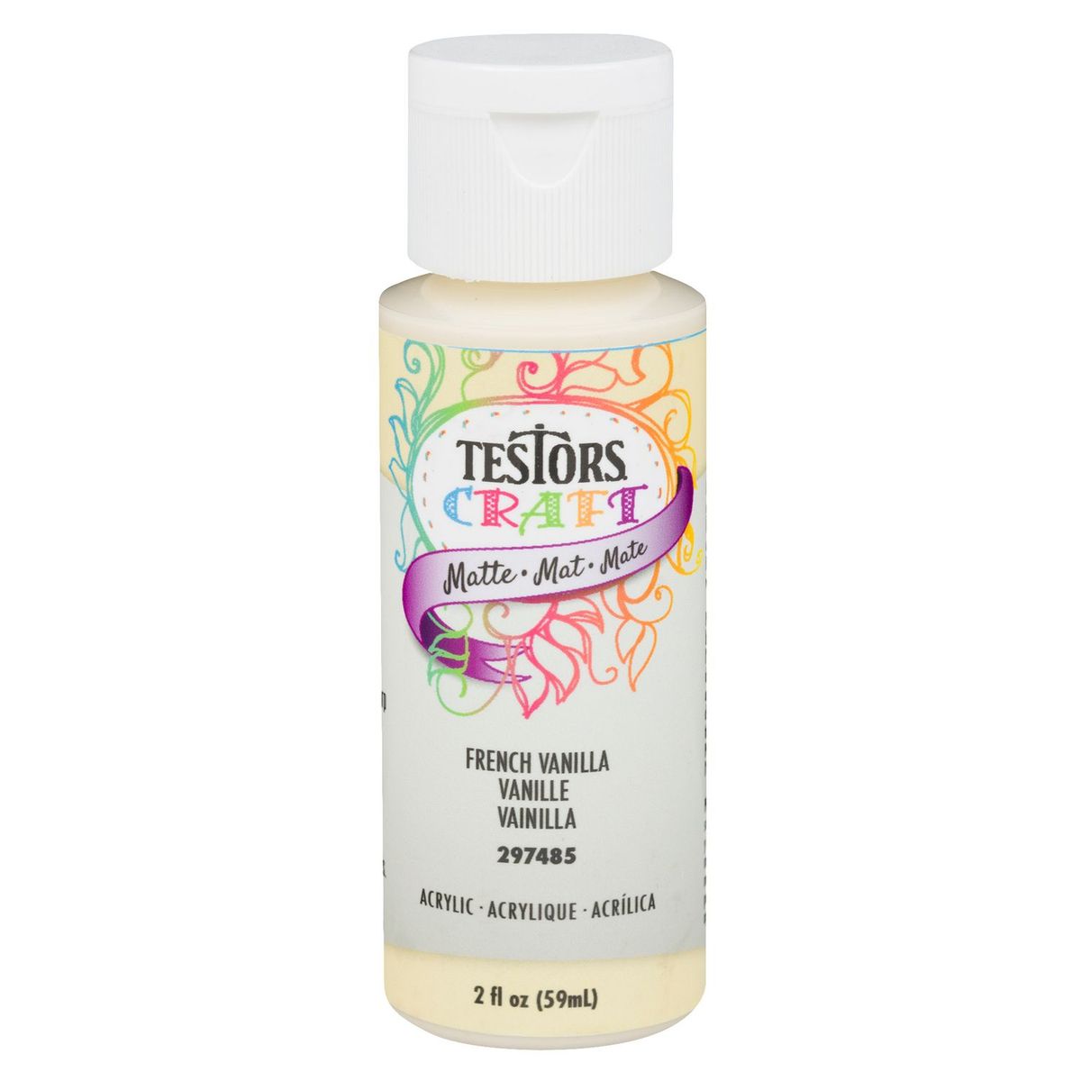 Pintura Acrílica Testors Vainilla Mate 59mL, marca TESTORS - Foto Principal