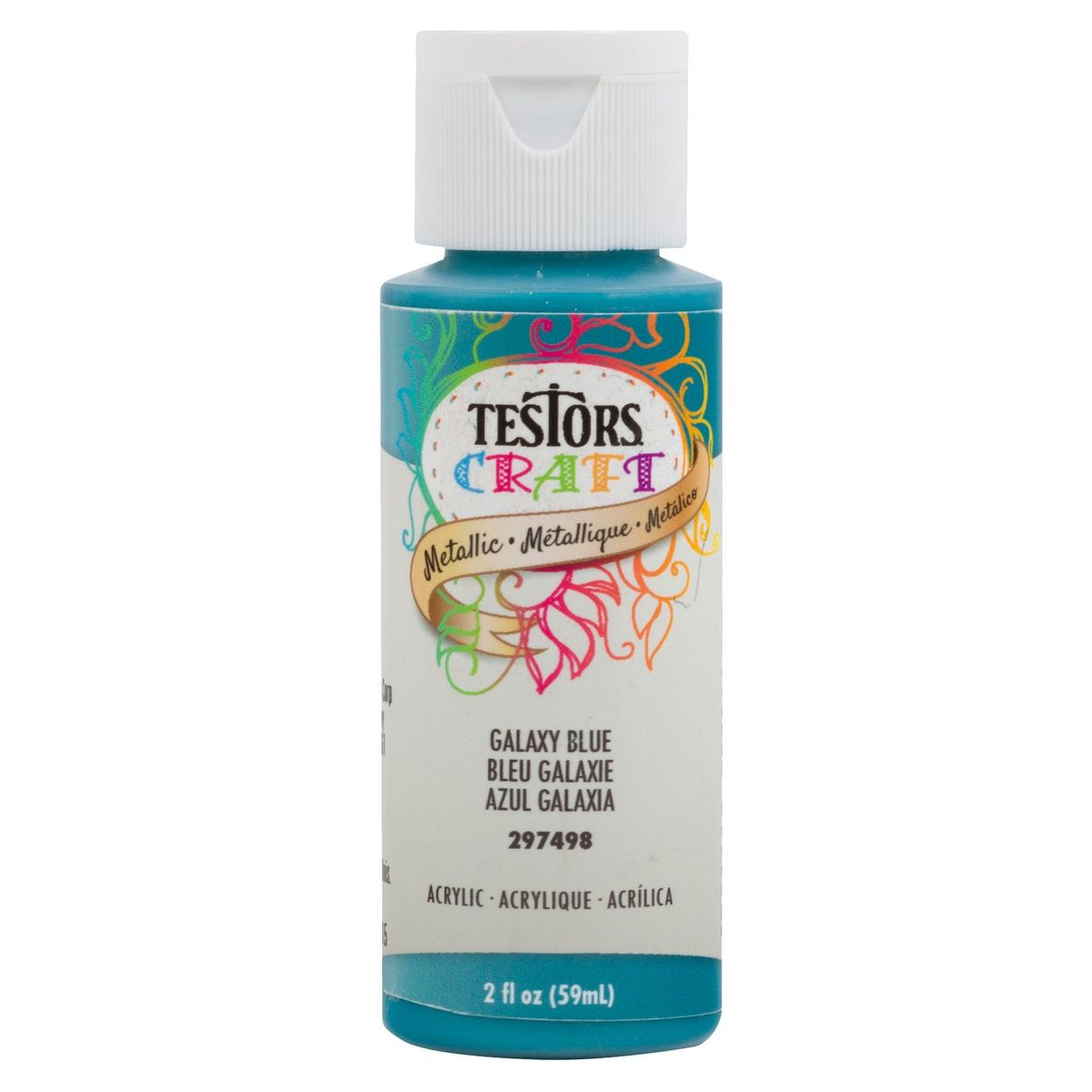 TESTORS - Pintura Acrílica Testors Azul Galaxia Metálico 59mL