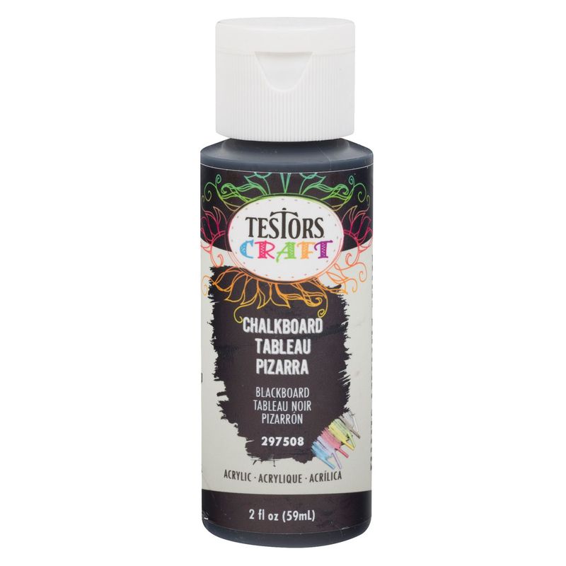 TESTORS - Pintura Acrílica Testors Pizarra Negro 59mL