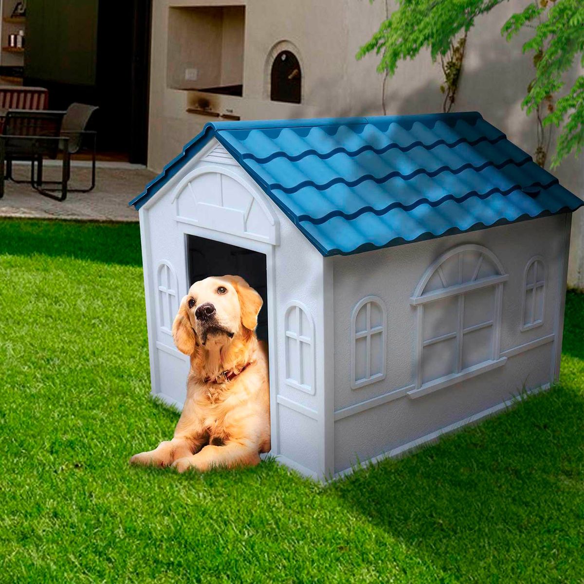 COOL PETS - Casa para Perro Mediana de PVC