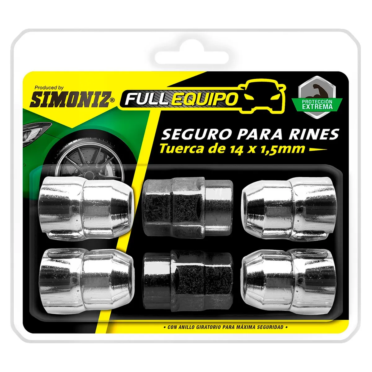SIMONIZ - Seguros de Rueda 14x1.5mm
