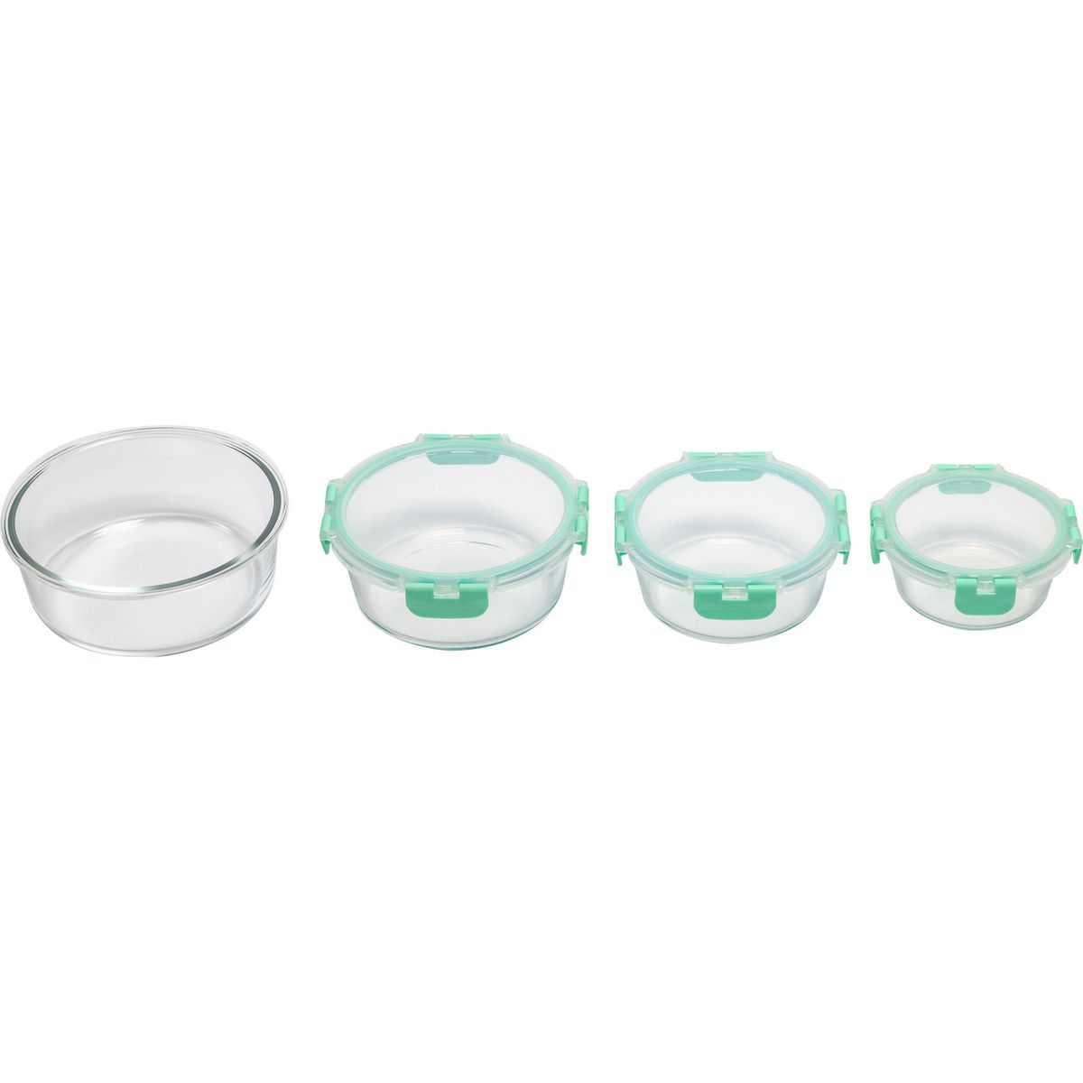 JUST HOME COLLECTION - Táper De Vidrio Rectangular Clip 600Ml