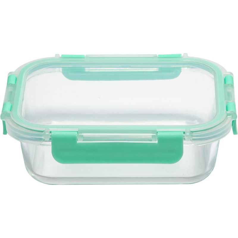 JUST HOME COLLECTION - Táper De Vidrio Clip Vidrio Rectangular 650Ml