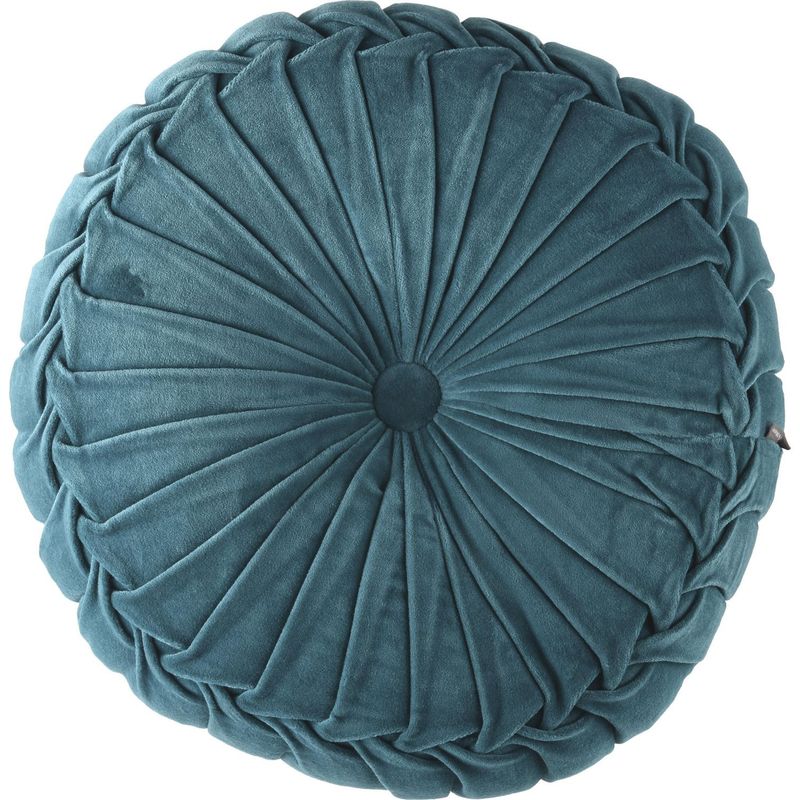 HOMY - Cojín Velvet Turquesa 40x10cm