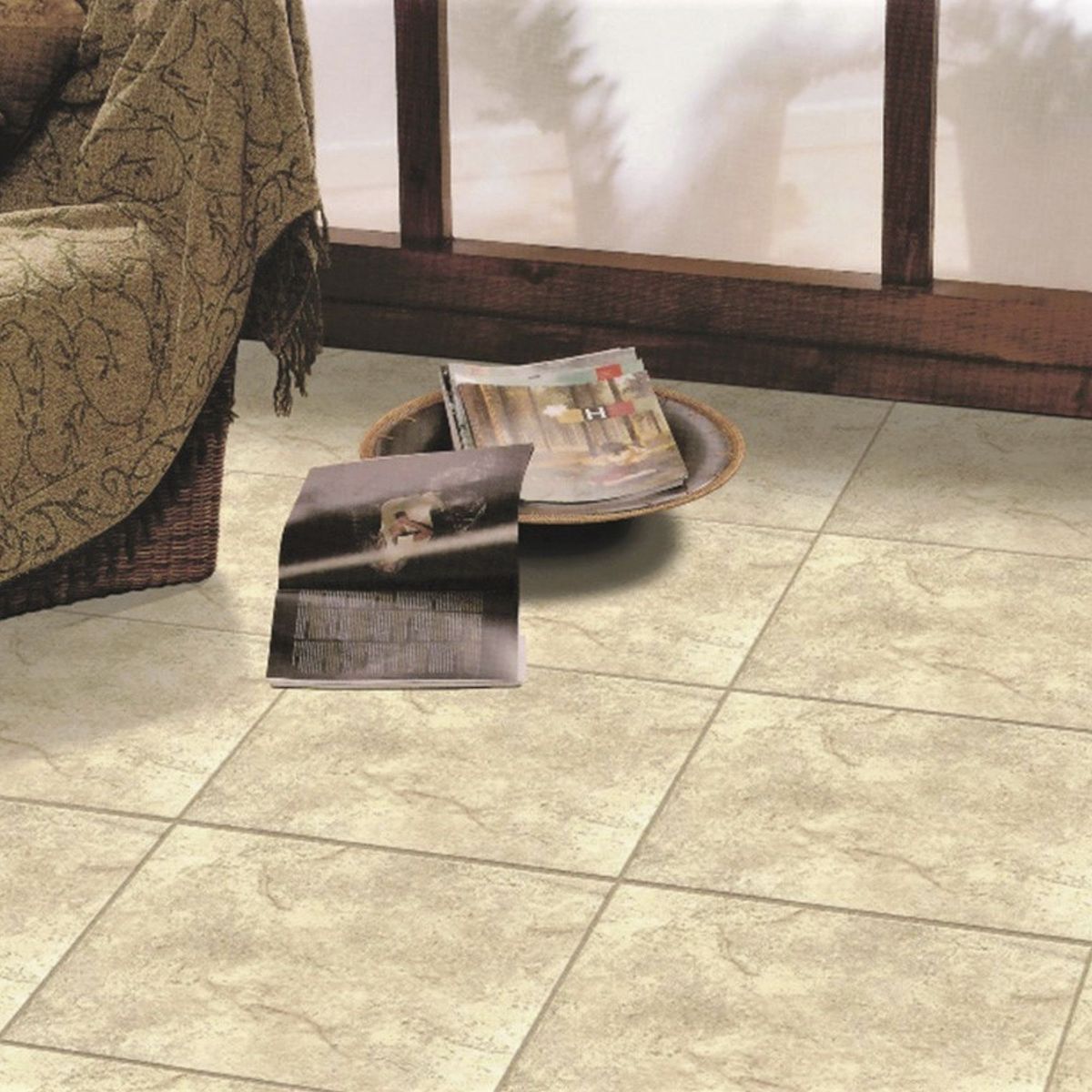 CARMELO FIOR - Cerámica Etna Beige Marmolizado 45x45cm 2.00m2 para piso