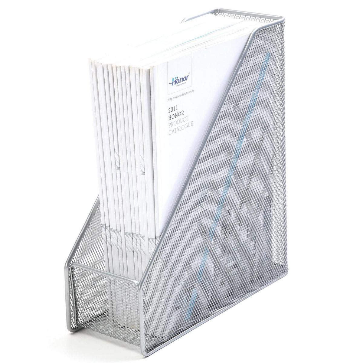 JUST HOME COLLECTION - Archivador de Metal Plateado