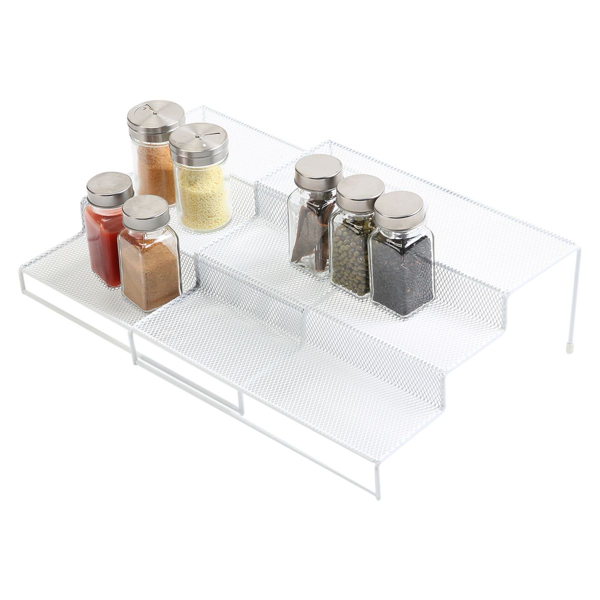 JUST HOME COLLECTION - Organizador de Cocina Especiero Expandible 3 Niveles