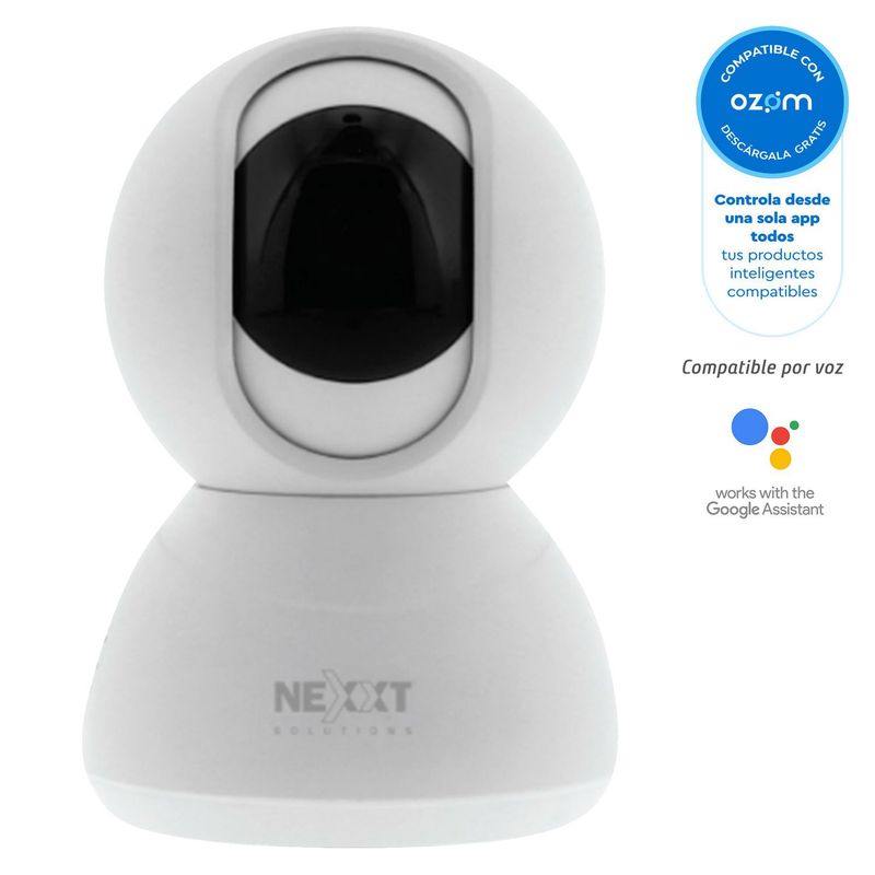 NEXXT SOLUTIONS - Cámara Giratoria Smart Wifi Indoor 1080p
