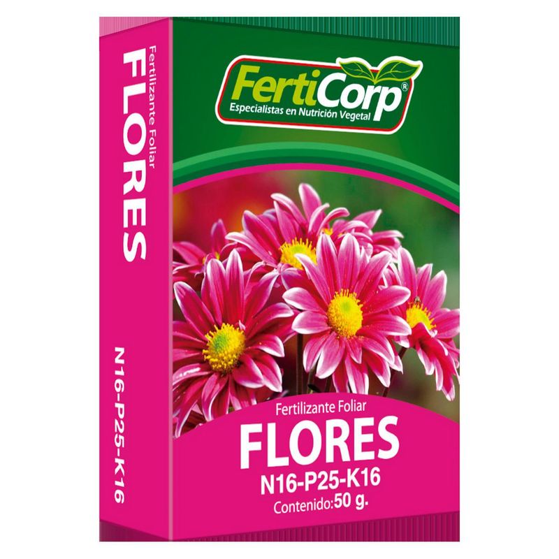 FERTICORP - Fertilizante Flores 50gr Cartón 10 cm9 cm2 cm