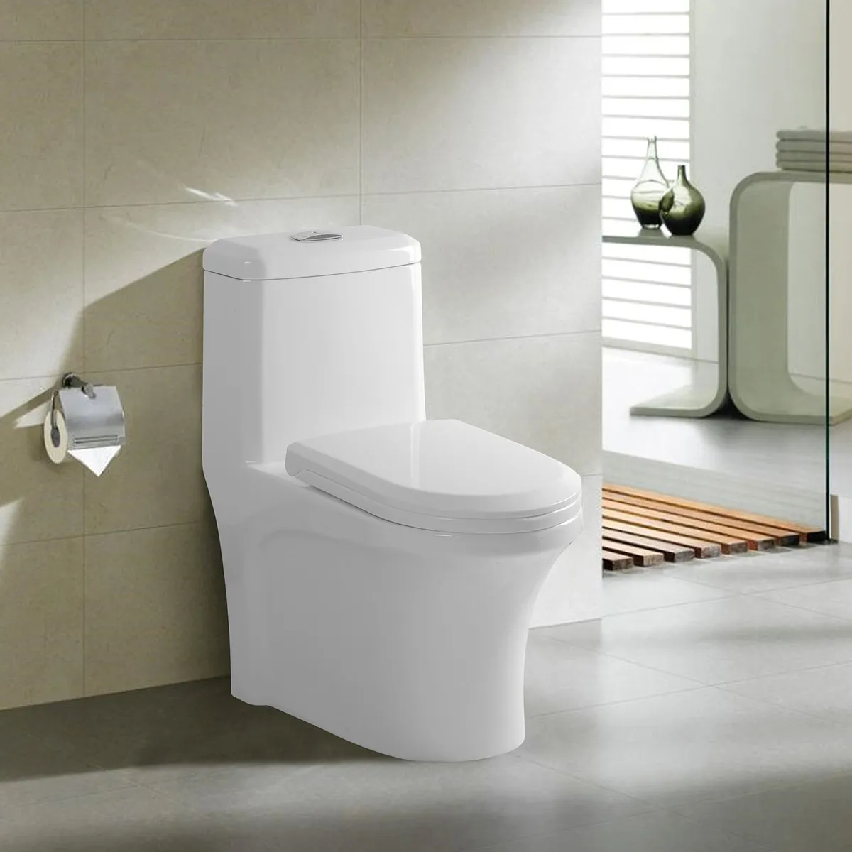 SENSI DACQUA - WC Inodoro One Piece Roma Blanco