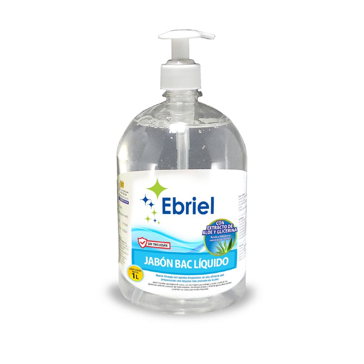 EBRIEL - Jabón Líquido Antibacterial Líquido Ebriel 1L