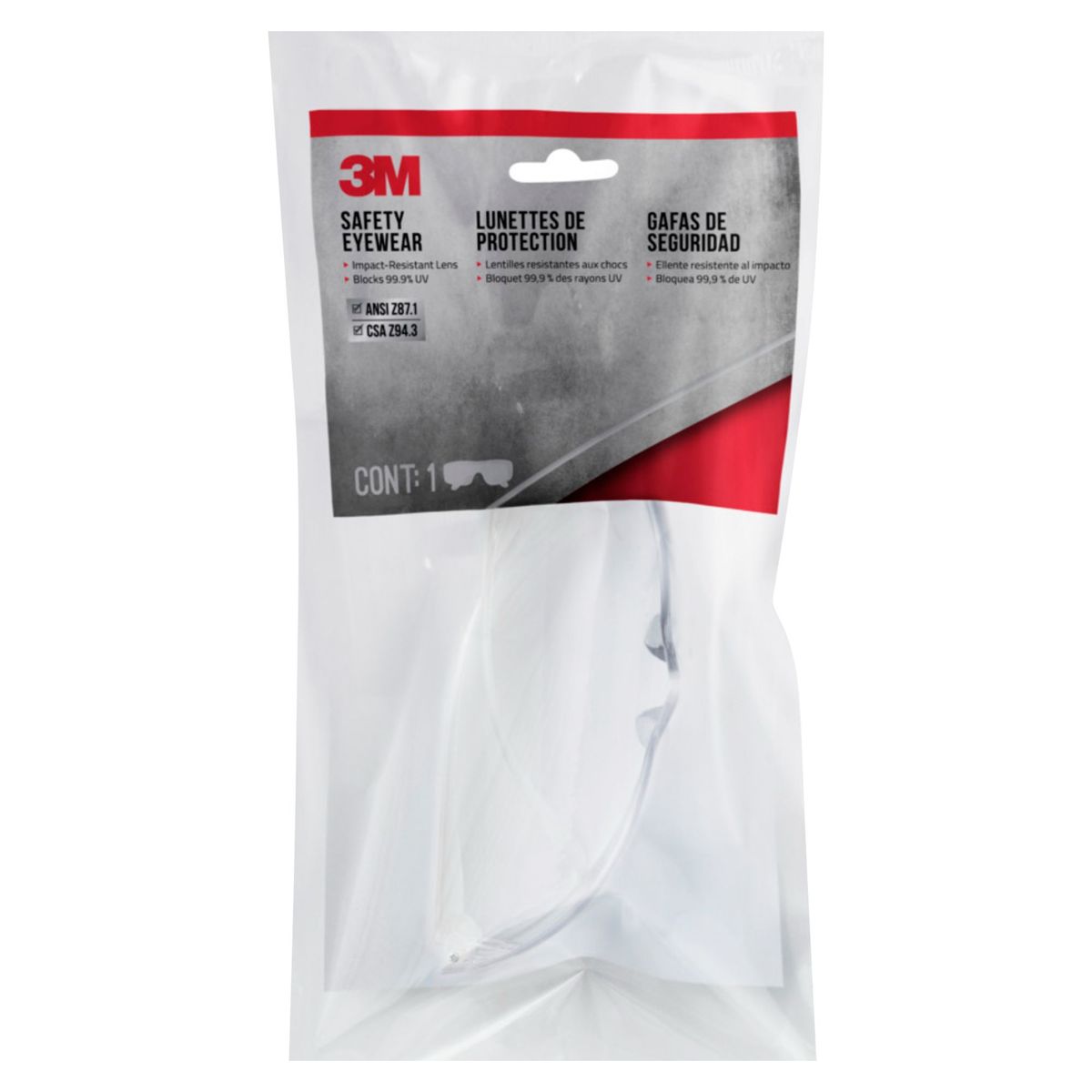 3M - Lentes de Seguridad 3M Luna Clara