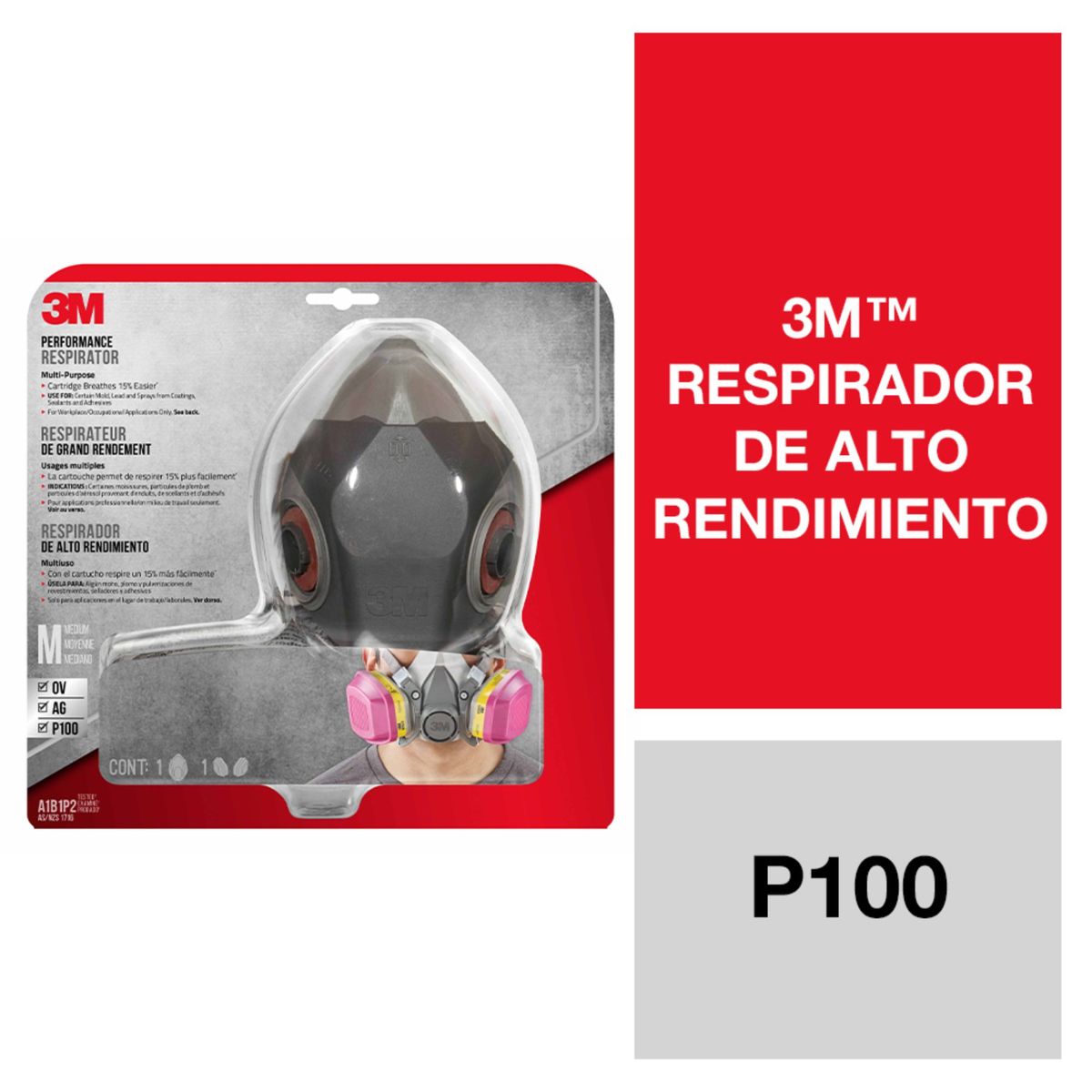 3M - Respirador Multipropósito de PVC 3M 62023