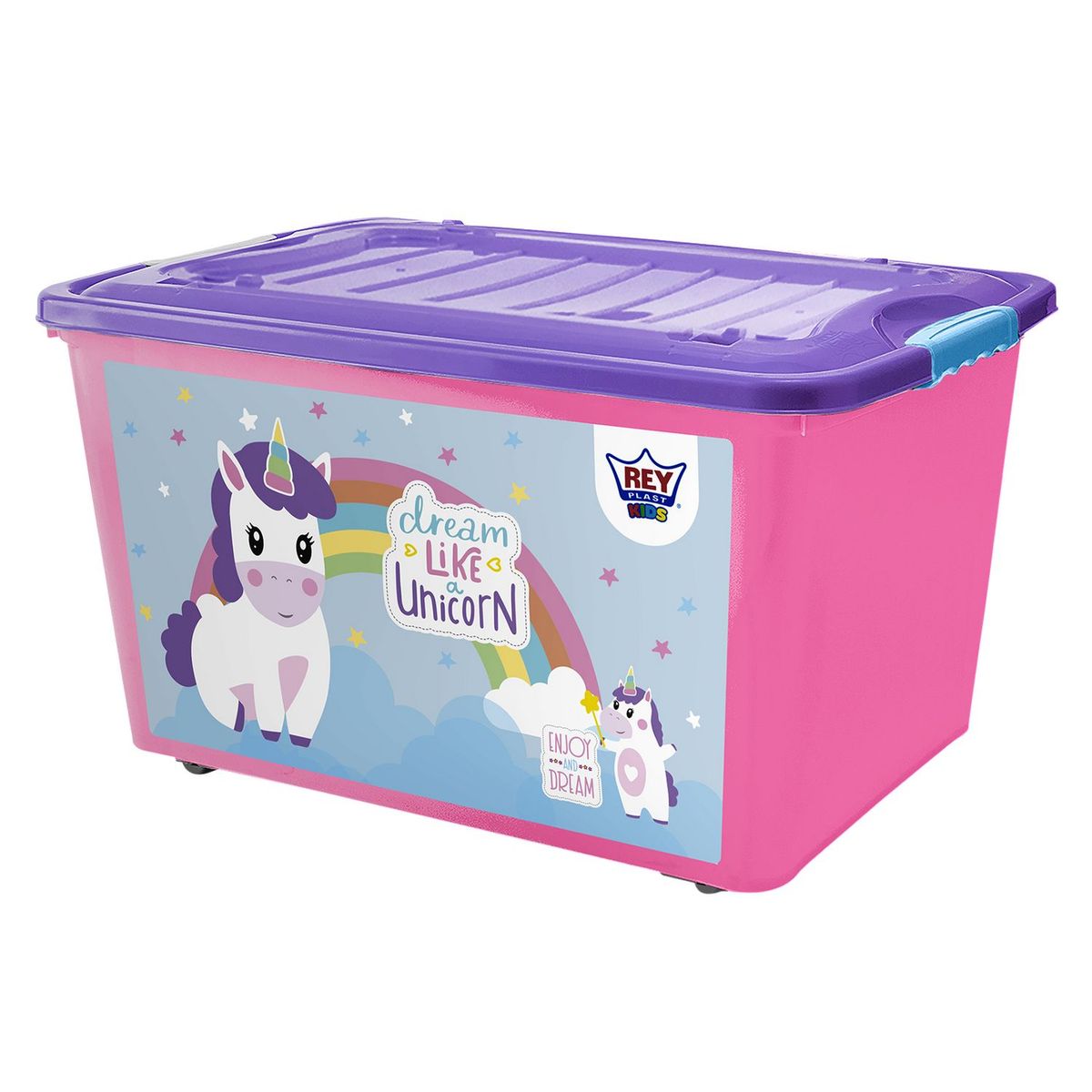 REYPLAST - Caja de Plástico Suprema #50 Reyplast 37.5L Unicornio