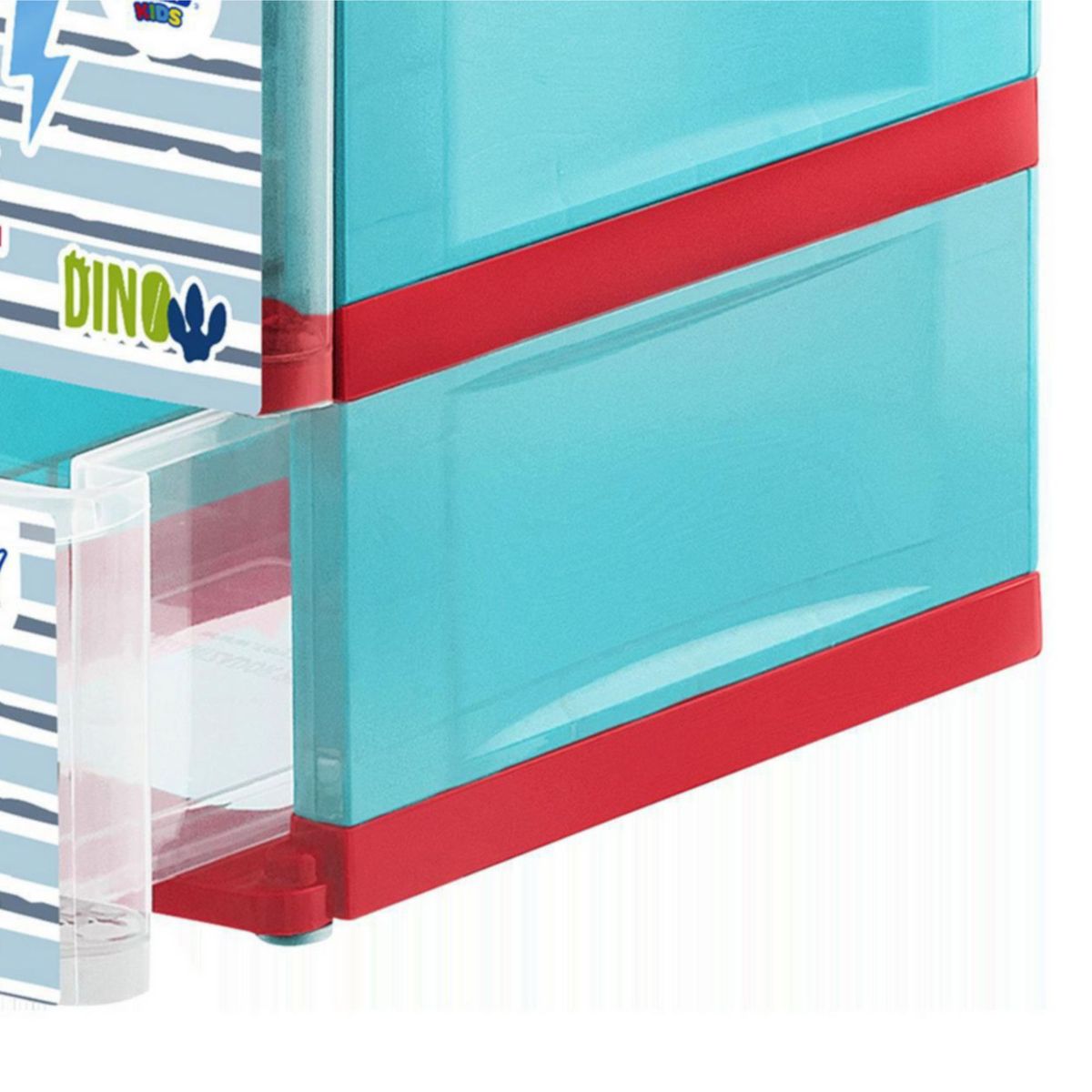 REYPLAST - Cajonera de Plástico Reyplast 2 Niveles Dinosaurio