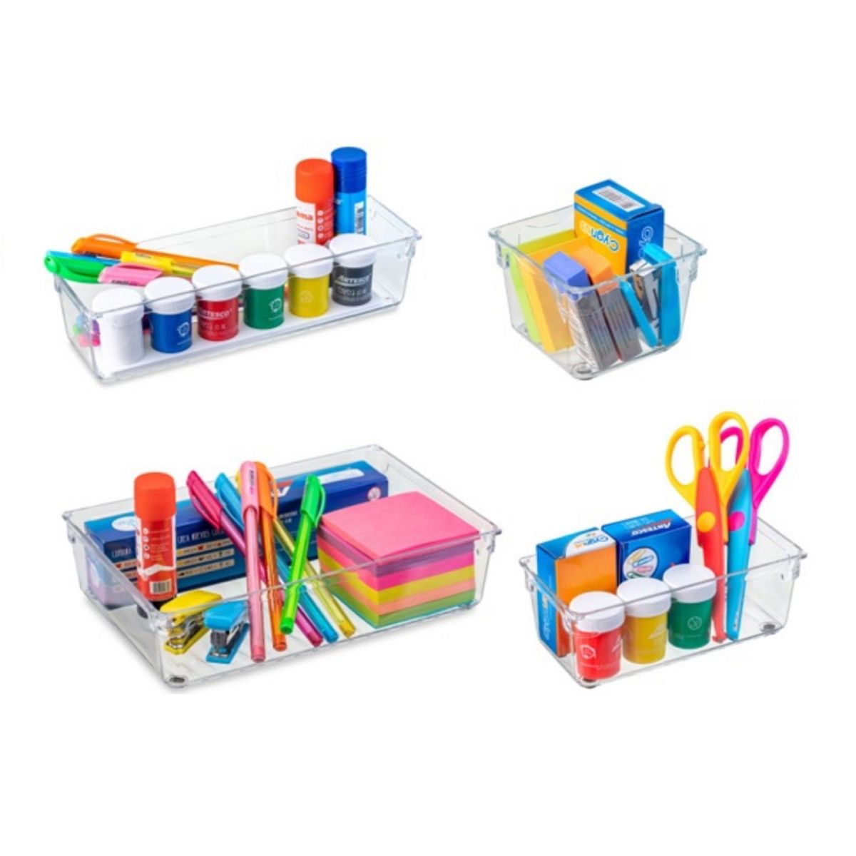 REYPLAST - Set 4 Organizadores Smartbox 2 Reyplast