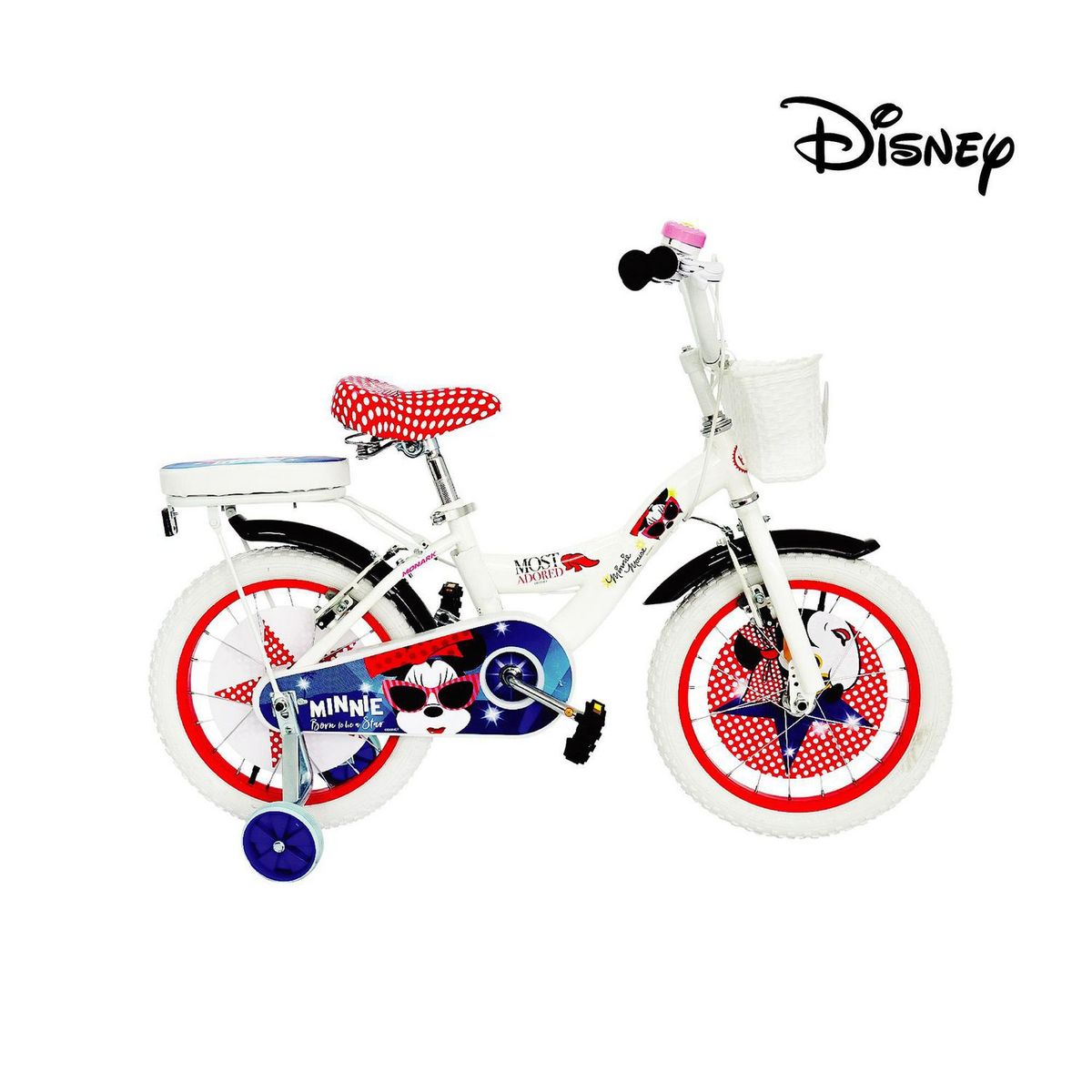 MONARK - Bicicleta Monark Minnie Iconic Aro 16'' Blanco