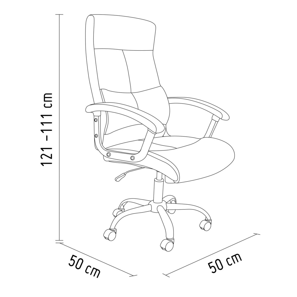 VENSO - Silla de Oficina Presidencial RTA-9916A Negro