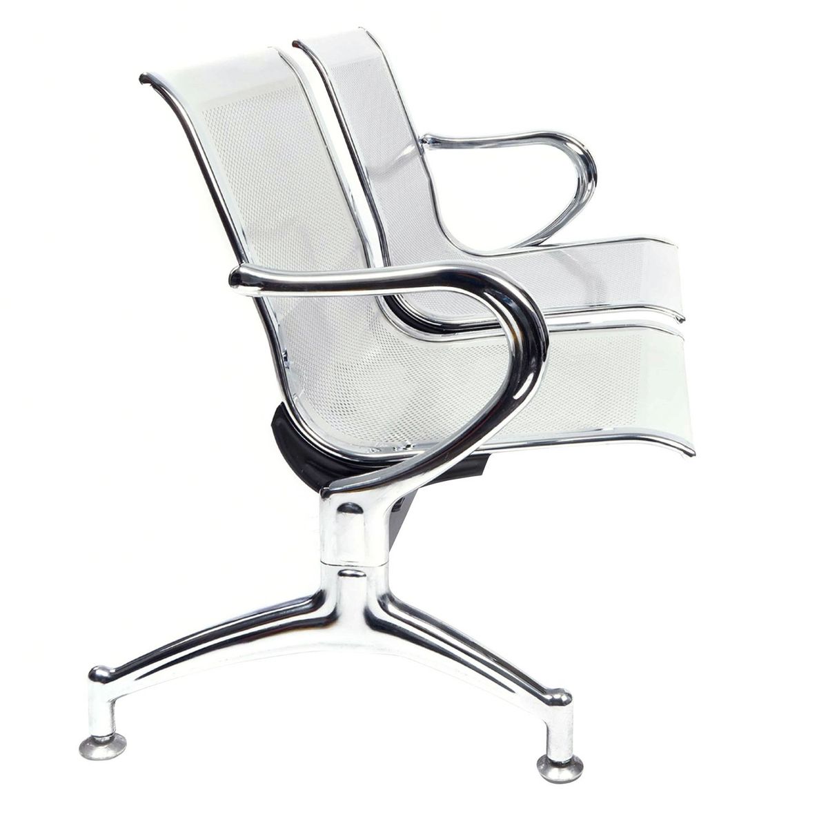 VENSO - Silla de Oficina fija doble Plata