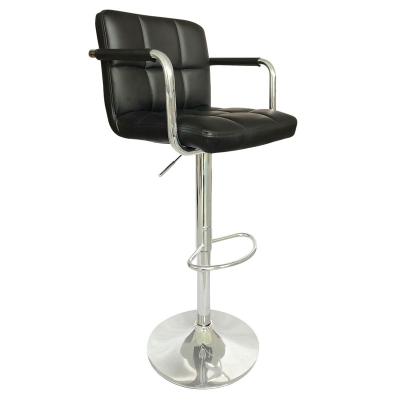 VENSO - Silla de Bar Negro RTA-215 Negro