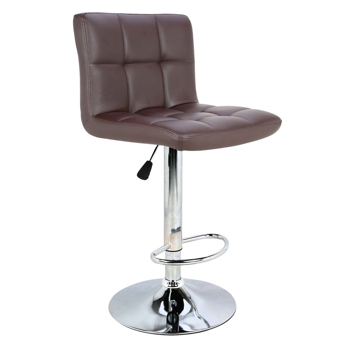 VENSO - Silla Bar acolchonada Marrón