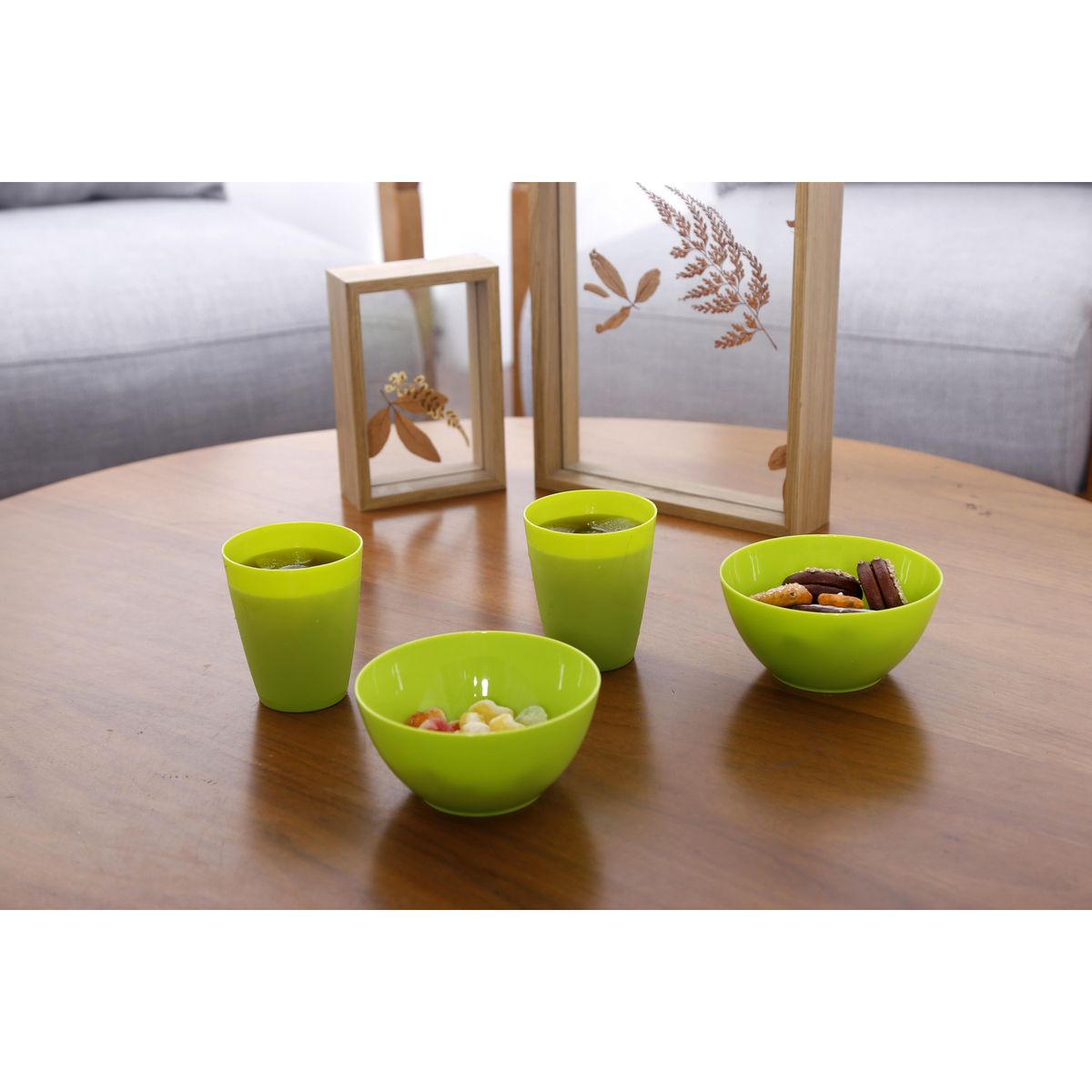 CASA BONITA - Set 4 Vasos Colores 250ml