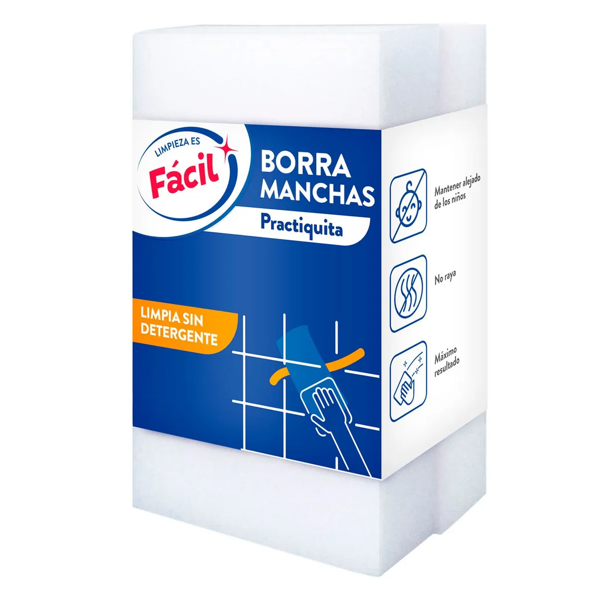 GENERICO - Esponja Facil Blanco X3