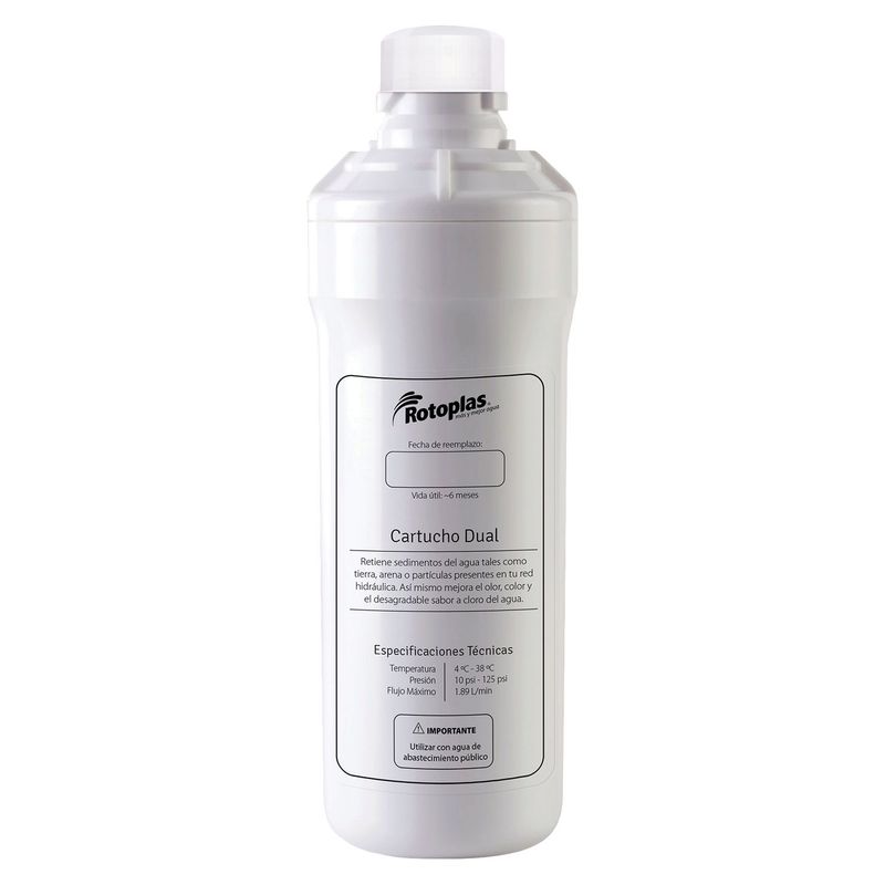 ROTOPLAS - Filtro Purificador Dual Rotoplas