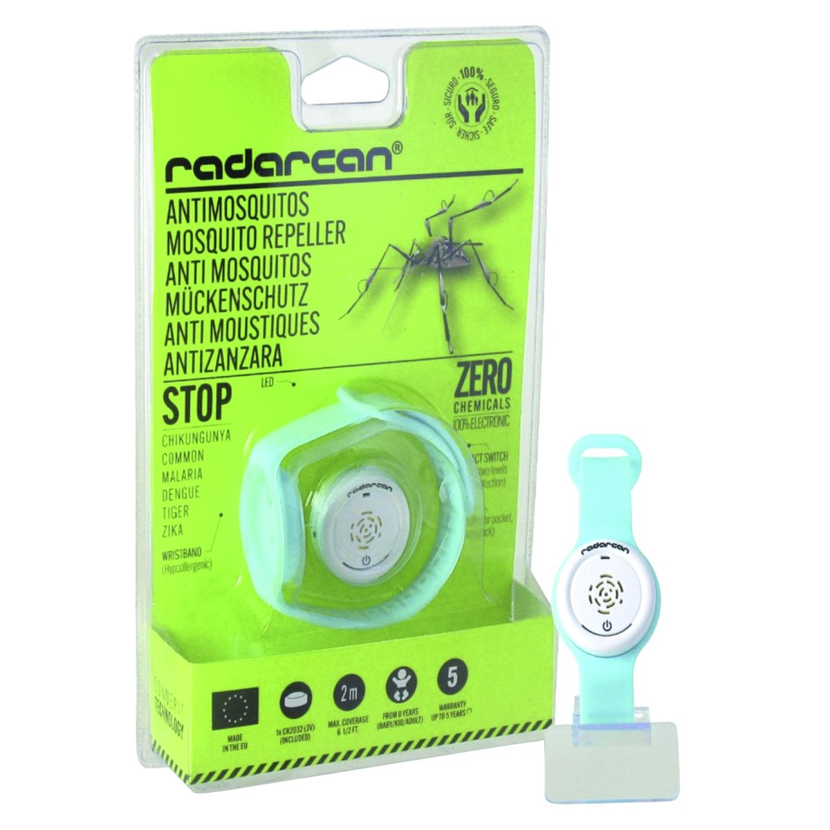 RADARCAN - Pulsera antimosquitos Radarcan R-100